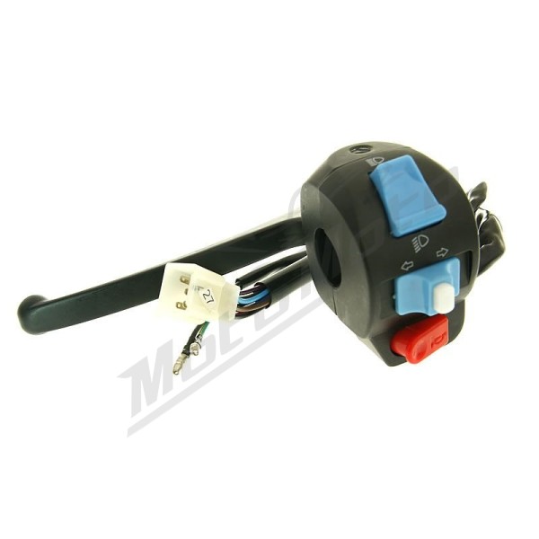 101 OCTANE Left Handle Switch Assembly with Brake Lever Baja / Baotian / Peugeot / Rex / Sachs 50 98-21