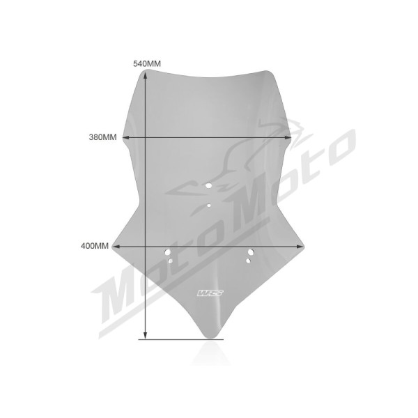 WRS TOURING Priekinis stiklas Lengvai Tamsintas Moto Morini X-Cape 650 ABS 21-24