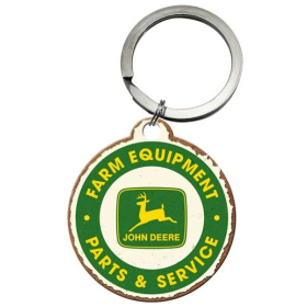 KEY RING JOHN DEERE PARTS SERVICE