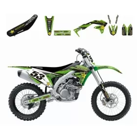 BLACKBIRD Rockstar Energy pilnas grafikos rinkinys Kawasaki KX450F 2012-2015
