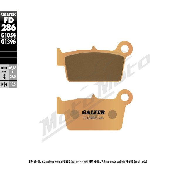GALFER Brake discs and pads set Yamaha / Fantic 125-450 2018>