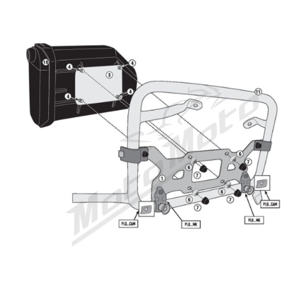 KAPPA Toolbox Mounting Kit Honda NC / CRF 750-1100 20-25