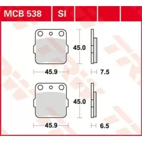 TRW SI Series Sindered Off-Road Brake Pads Honda / Suzuki 125-500cc 82-21