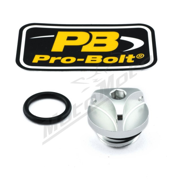 PRO BOLT CAP OIL FILLER Silver BETA / DUCATI / HONDA 50-1000cc 93-26