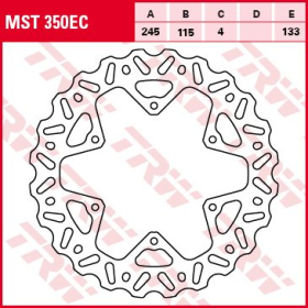 TRW ZF Rear Brake Disc Yamaha WR / YZ 125-450cc 01-23