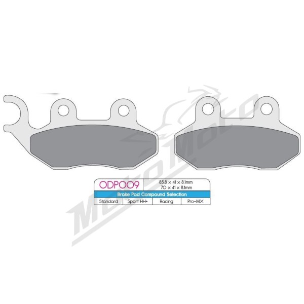 DP BRAKES ODP Organic Brake Pads Gas Gas / Peugeot / Sym / Yamaha 50-300cc 96-22