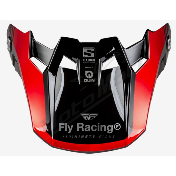 FLY RACING Formula Smart Legacy Peak - Black/Electric Blue/Fuschia