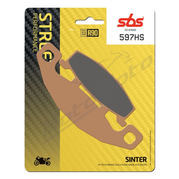 SBS HS Street Excel 597HS Sintered Front Brake Pads Kawasaki / Suzuki 125-1100cc 86-07