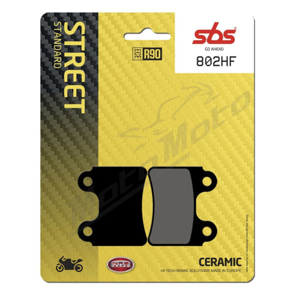 SBS 802HF Street Ceramic Organic Brake Pads AJP / TRS 125-300cc 04-19