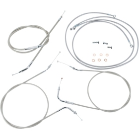 BARON Stainless Handlebar Cable/Line Kit YAMAHA XV 1600 99-03