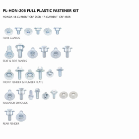 UFO Full Plastic Fastener Kit Honda CRF 250-450cc 17-21