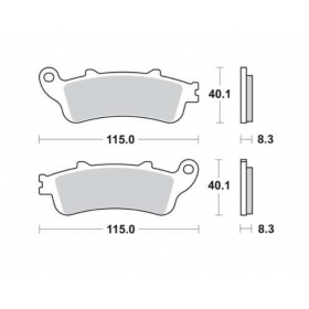 BRAKE PADS FERODO FDB2098P / MCB705 STANDARD PLATINUM