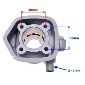 Cylinder kit MINARELLI HORIZONTAL LC 50cc / Ø47 / PIN Ø10 (Piston with intake port)