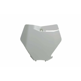 RACETECH Front Number Plate KTM SX, SX-F, SMR 125/450cc 19-22 White
