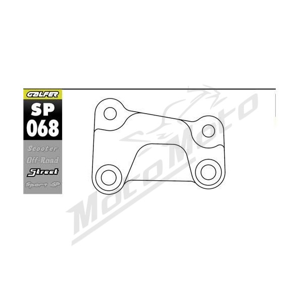 GALFER Brake disc/caliper adapter Ø320mm Left Harley Davidson