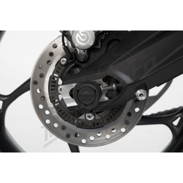 SW-MOTECH Rear Axle Slider Set Triumph Daytona / Moto2 / Scrambler / Street Triple 660-1200 12-24