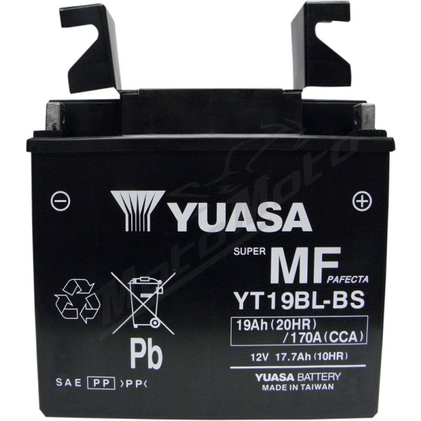 YUASA AGM Maintenance-Free Battery MF YT19BL-BS 12V 17,7 Ah
