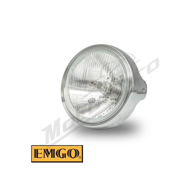 EMGO Universal headlight chrome Ø178mm