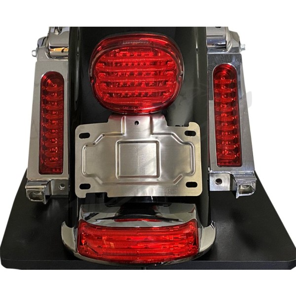CUSTOM DYNAMICS License Plate Relocation Mount Harley Davidson FLHTCU / FLHTCUL 1690-1923cc 14-24