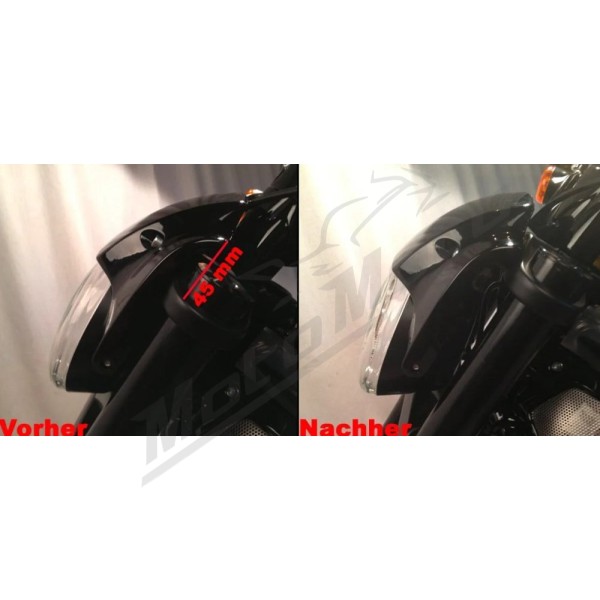 CULT WERK Headlight Lowering Kit Harley Davidson 1250cc 2012-2017