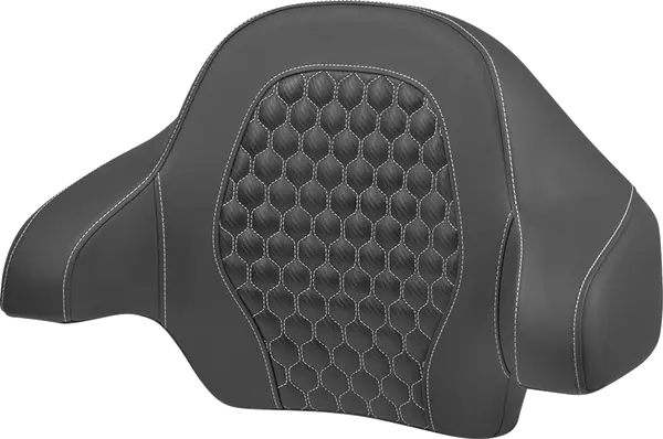 SADDLEMEN Roadsofa Honeycomb Backrest Pad White Harley Davidson FLH / FLHR / FLHTK / FLTRX / FLTRXS 1690-1977 14-24