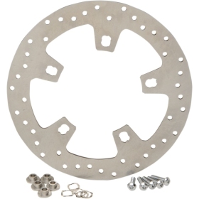 DRAG SPECIALTIES Stainless Steel Drilled Brake Rotor Harley Davidson FLH / FLHR / FLHRC 1690-1923cc 14-24