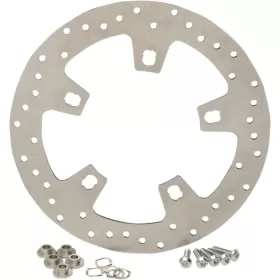DRAG SPECIALTIES Stainless Steel Drilled Brake Rotor Harley Davidson FLH / FLHR / FLHRC 1690-1923cc 14-24