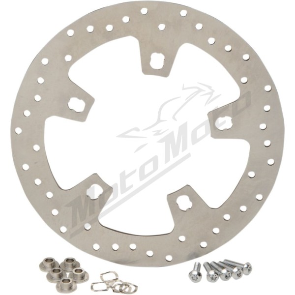 DRAG SPECIALTIES Stainless Steel Drilled Brake Rotor Harley Davidson FLH / FLHR / FLHRC 1690-1923cc 14-24