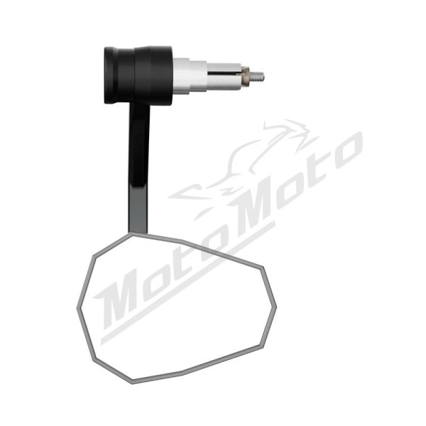 HIGHSIDER pro Bar End Mirror Stealth-RIM X7 Black With LED Indicator (1pc) Kawasaki Z 900 2023