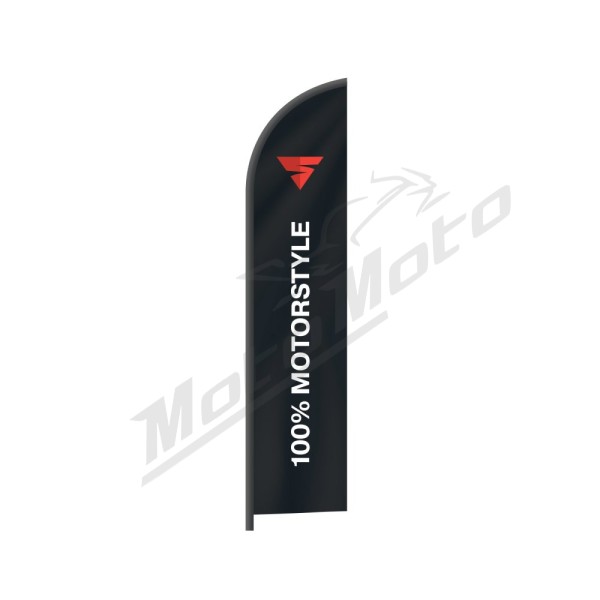 Shima "100% Motorstyle" Flag Black