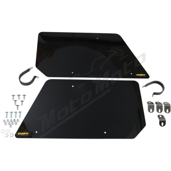 MAIER Side Number Plates For Racing Black Yamaha YXZ 1000RR 16-25
