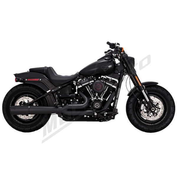 VANCE & HINES Pro Pipe 2-into-1 Exhaust System Black Harley Davidson FLDE / FLHC / FLHCS / FLI 1750-1868cc 18-24