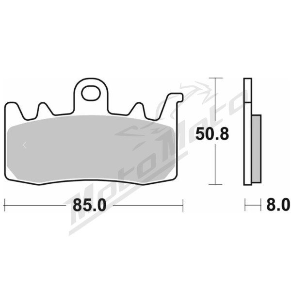 SBS HS Street Excel 900H.HS Sintered Front Brake Pads Harley Davidson / Indian 1200-1250cc 19-23