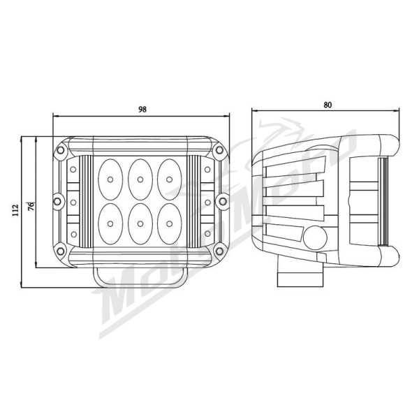 Kinwons Led lightkit Sideshooter 48W