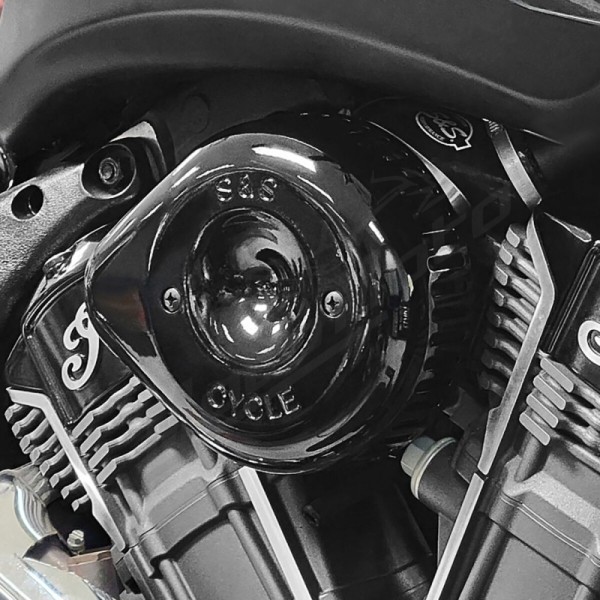 S&S CYCLE Stealth Air Cleaner Kit with Cover Indian Challenger / Pursuit 1768cc 20-26