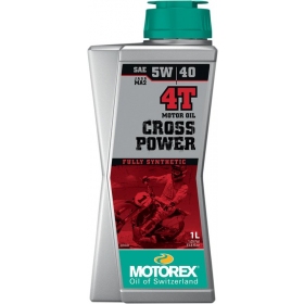 Alyva MOTOrex CROSS POWER 5W/40 Sintetinė - 4T - 1L