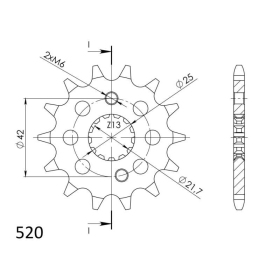 Supersprox / JT Front sprocket 436.13