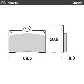 MOTO-MASTER Ceramic Front Brake Pads Aprilia / Beta / Bimota / Cagiva / Ducati / Indian / MZ / Voxan 125-1100 89-24
