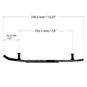 Sno-X slidžių montavimo dalis Yamaha Apex / Phazer / RS / SR / Venture 14-20
