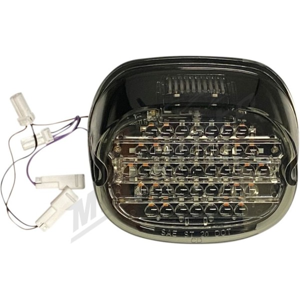 CUSTOM DYNAMICS Low Profile LED Taillight with Integrated Auxiliary Turn Signals Harley Davidson FLD / FLH 1450-1977cc 99-24