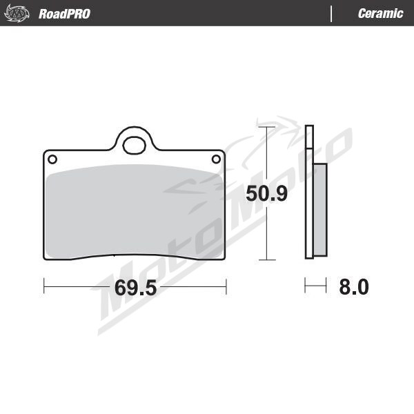 MOTO-MASTER Ceramic Front Brake Pads Aprilia / Beta / Bimota / Cagiva / Ducati / Indian / MZ / Voxan 125-1100 89-24