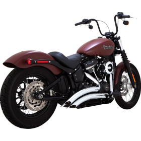 VANCE & HINES Big Radius Exhaust System Chrome Harley Davidson FXST / FXFB / FLHCS / FLDE 1750-1923cc 18-24