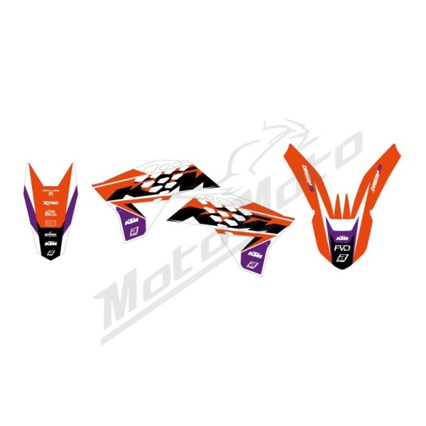 BLACKBIRD RACING Dream 5 Graphic Kit KTM EXC / EXC-E / EXC-F / EXC-R / SX / SX-F 125-530cc 07-11