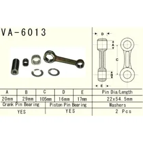 VESRAH Connecting rod Yamaha YZ 125 97-00