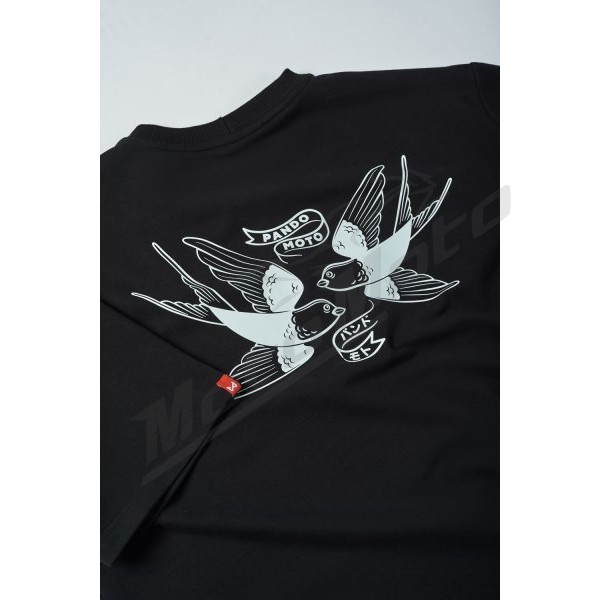 PANDO MOTO LUKE TOKYO BLACK Oversized T-Shirt Unisex