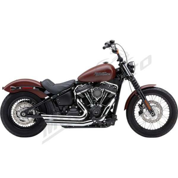 COBRA Speedster Slashdown Exhaust System Harley Davidson FLDE / FLFBS / FLSL / FXBB / FXLRS / FXST 1750-1923cc 18-25