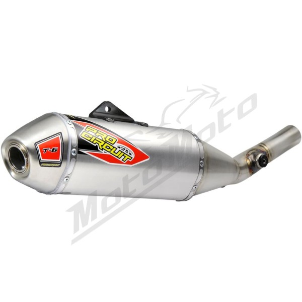 PRO CIRCUIT T-6 Slip-On Silencer Stainless Steel/Aluminum Kawasaki KX 250 17-19