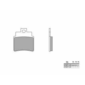BREMBO Off-Road Sintered stabdžių trinkelės ARCTIC CAT / GILERA / KYMCO 250-300cc 2003-2021