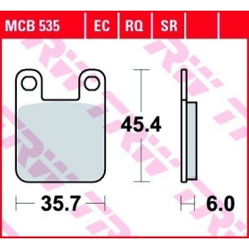 BRAKE PADS TRW MCB535RQ SPORT OFFROAD