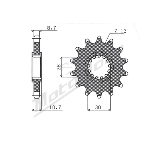 SUNSTAR 530 Front sprocket JTF579